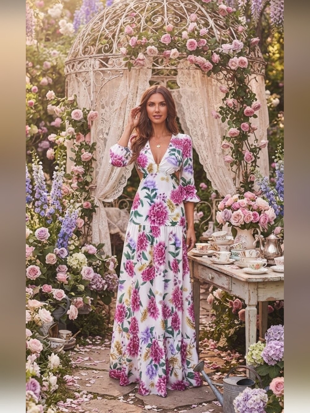 RUNWAY MAXI FLORAL DRESS